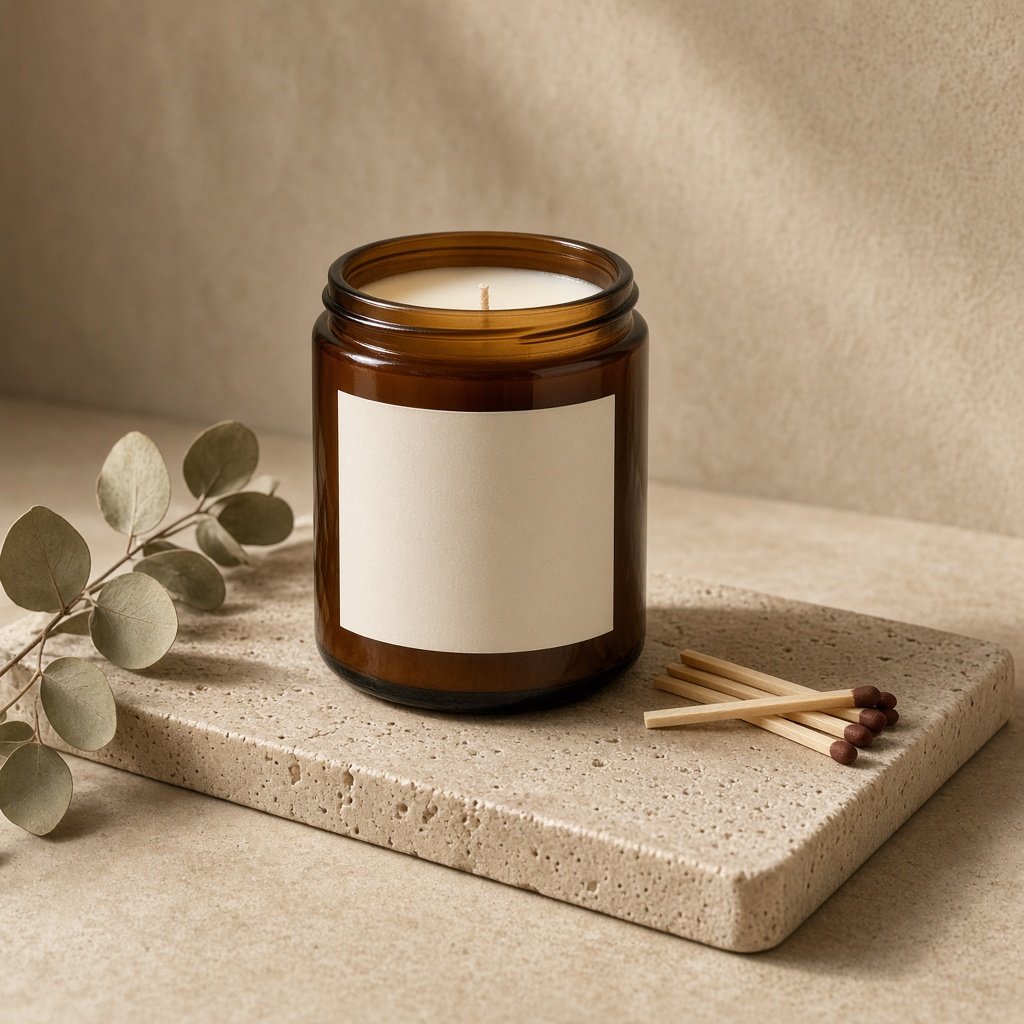 Amber Soy Candle, Cedar & Fig