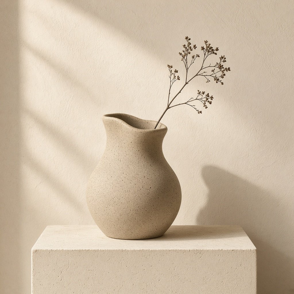 Hand-Thrown Stoneware Vase